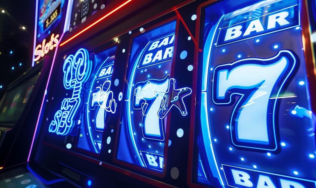 Layar permainan slot Microgaming di pes toto menampilkan gulungan, tombol putar, saldo, dan riwayat kemenangan terbaru